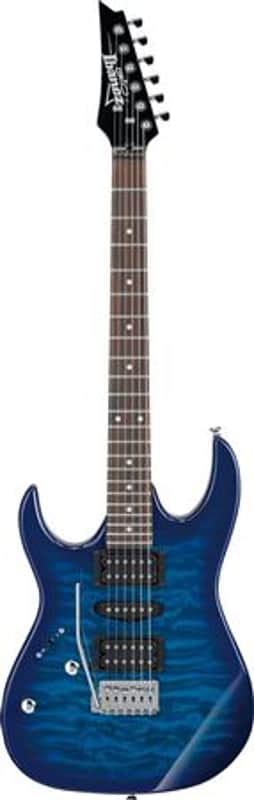 Ibanez Gio GRX70QAL Left Handed Guitar Trans Blue Burst image 1