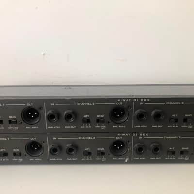 IMG Stageline DIB-106 Passive DI-Box, 4-Channel - black image 2