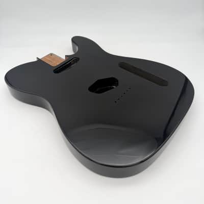 HooDoo Telecaster Body Roasted Ash Gloss Black htb5326 image 3