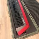 Roland AX-Edge 49-Key Keytar Synthesizer Black / Red with case, strap, cable and stand