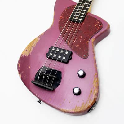 DWG Custom 34" Proto 4-String Bass Guitar Relic Roasted Pine image 11