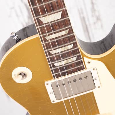 Gibson Murphy Lab '57 Historic R7 Les Paul Gold Top / Dark Back - Light Aging 2021 image 14
