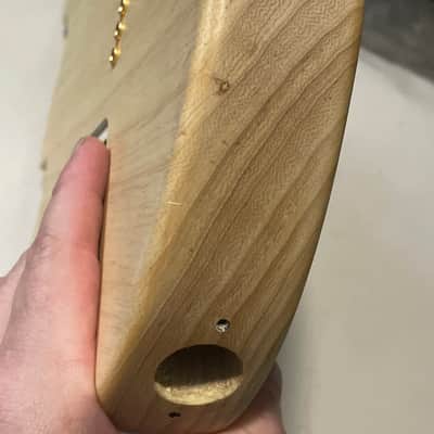 2010's Charvel Mexico Pro Mod Style 1 Natural Ash Wood Guitar Body Hardtail image 9