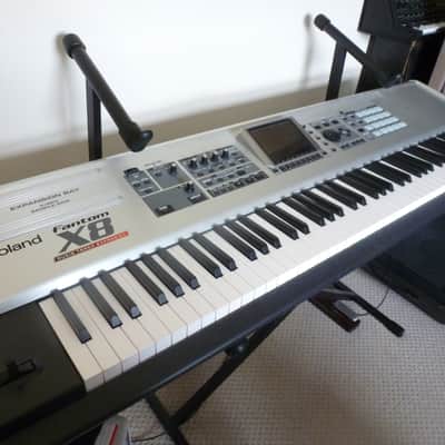 Roland Fantom-X8 Fully Weighted 88-Key Workstation. Fully Expanded.