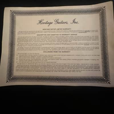 Heritage H-157 – 1993 (J-Serial) – USA Kalamazoo – Original Case & Certificate – Excellent image 7
