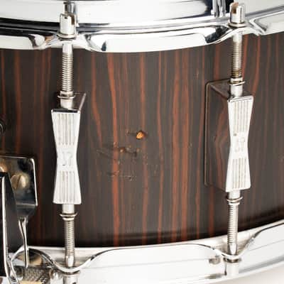 Sonor Early 80's HLD581 EB Signature Series / Makassar Ebony 12Lugs Birch Lite Snare Drum 14"×6.5" image 6