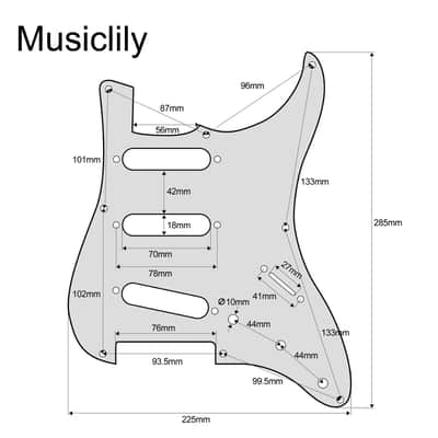 8-Hole 50s 57 Vintage Style Strat SSS Guitar Pickguard for American Stratocaster, 3Ply Mint Green image 2