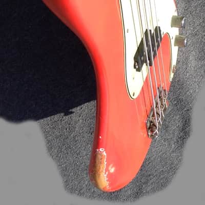 Fender Precision Bass 1963 - Fiesta Red - Custom Color - image 7