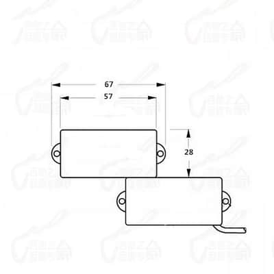MEC 4/5 String Bass Precision Style Pickups image 4