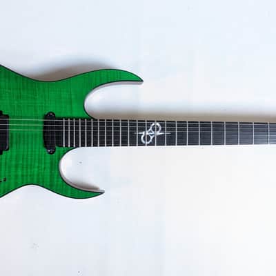 Solar Guitars SB1.6HFG - Flame Green matte image 2