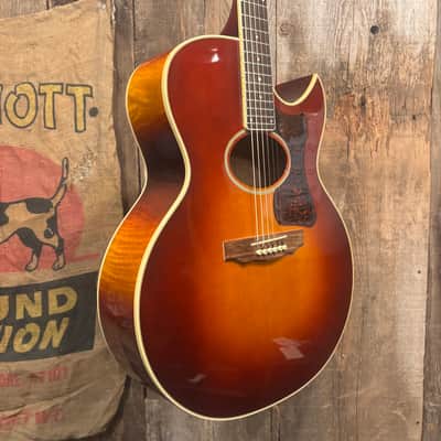 Guild F45CE-S6 1990 - Cherry Sunburst image 3