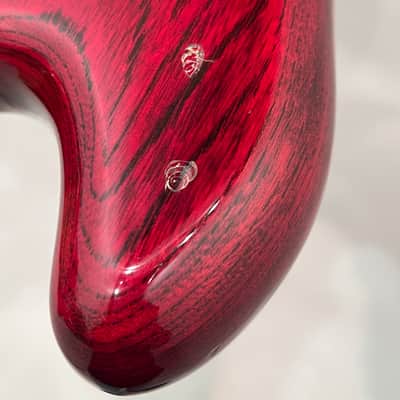 Vantage VP-795B 4 String Bass Guitar 1981 Left Hand LEFTY Transparent Red made inJapan Matsumoku image 18