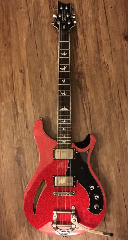 Paul Reed Smith SE Custom Semi-Hollow with Bigsby + 57/08 59/09 pickups. RARE. DOPE. image 1