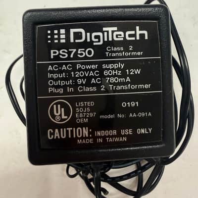 Immagine DOD Digitech PS750 9v AC 780mA Guitar Effect Pedal OEM Power Supply Adapter - 2