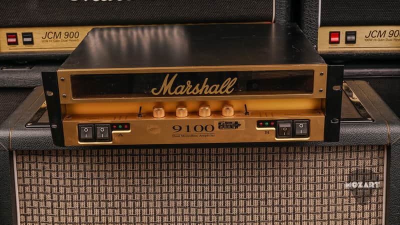 Marshall 9100 Dual MonoBloc Amplifier – Marshall 5881 – Made in UK – 100W Stereo Power Amp image 1