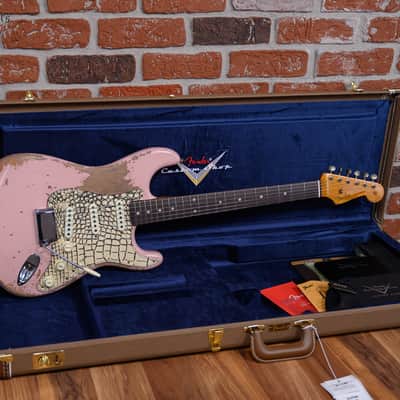 Fender Custom Shop LR25 ‘62/‘63 Stratocaster Super Heavy Relic Shell Pink Boos Leather Custom Pickguard 2025 image 2