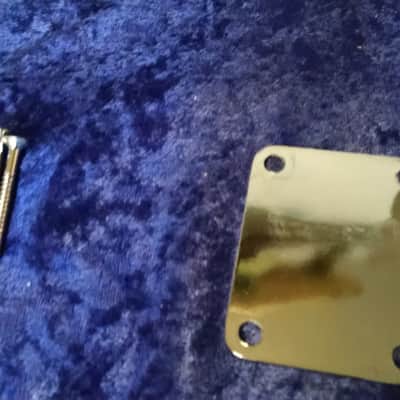 Ibanez neck plate chrome w/screws standard size image 3