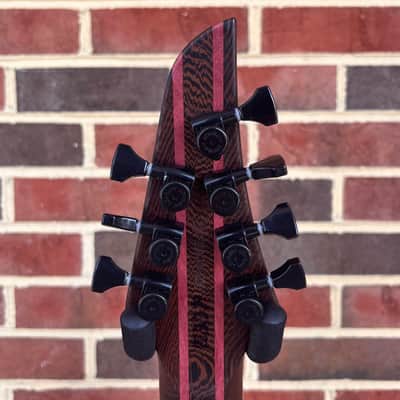 Mayones Duvell Elite 7, Black Feather Gloss, 4A Flame Maple Top, Mahogany Body, Maple Fretboard image 8