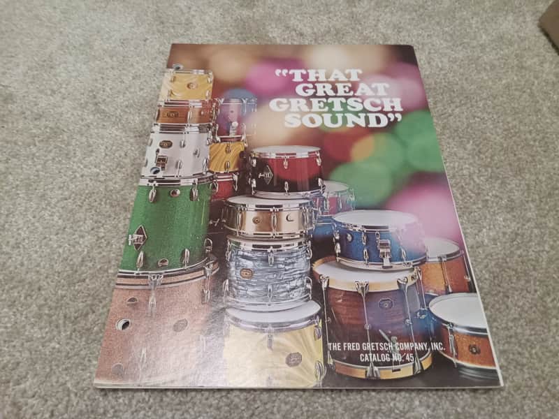 Vintage 1971 Gretsch Full-Line Drum Catalog! Rare, Original Case Candy, Paperwork! image 1