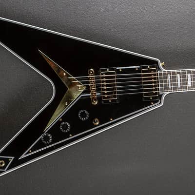Gibson Custom Shop Flying V Custom w/Ebony Fingerboard Gloss - Ebony image 1
