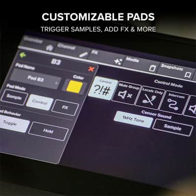 Mackie DLZ Creator XS Compact Adaptive Digital Mixer, Bundle with TAPH100 Headphones and 2x XLR Cables image 7