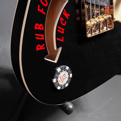 Joe Doe 'The Gambler' JDV32 Limited Edition Electric Guitar Gloss Black w/ Case image 7