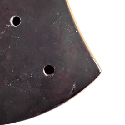 Brown Crescent Shaped Guitar Mini Body DIY Project image 4
