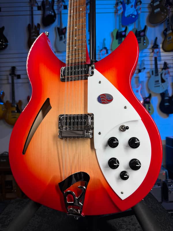 Rickenbacker 330/12 Fireglo Semi-Hollow Electric Guitar, with Ric Case, 706 image 1