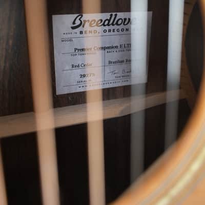 Breedlove Premier Companion E LTD 2024 - Brazilian Rosewood USA image 12