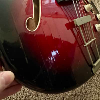 Hofner 500/6 Verythin Bass 1966 - 1968 Red Burst image 6