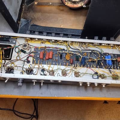 Vintage 1969 Fender Vibrolux Reverb Amp - Silverface - Drip Edge - Clean! image 19