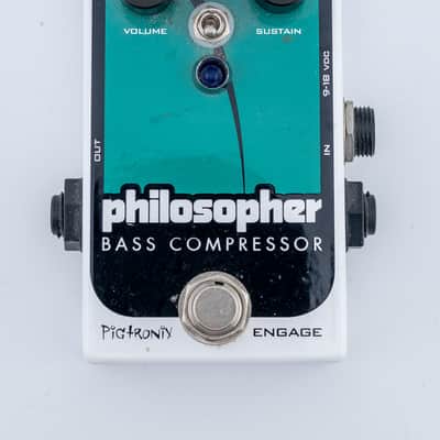 Pigtronix Philosopher Bass Compressor 2010s - Teal image 4