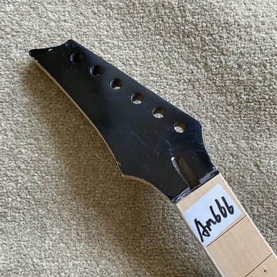 Maple Wood Reversed Headstock Guitar Neck, 24 Frets Fingerboard Fretboard image 6