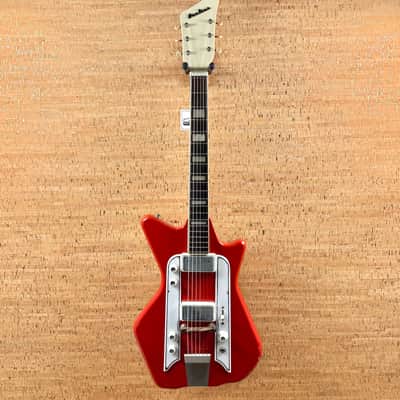 Airline JB Hutto Wood Body Valco Supro 1960s - Red image 3