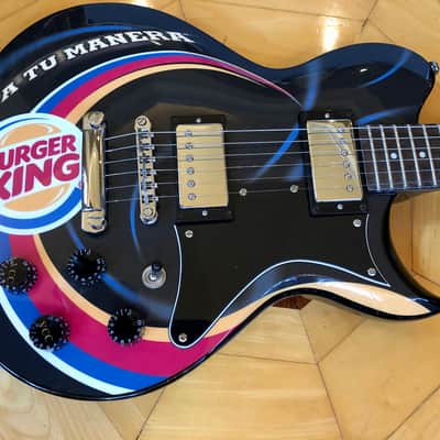 RARE CUSTOM MADE #1 of 12 Made Washburn WI-64 Burger King Solid Electric Guitar w/ Kases Gig Bag  CASE image 7
