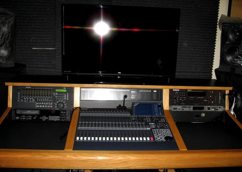 Sound Construction Supply Custom Console Studio Desk - 12U space (6Ux2) Fits DA-7, Yamaha, others? image 1