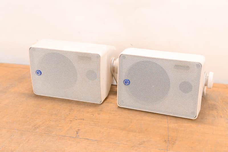 Atlas Sound SM42T-WH 4" 2-Way Weather Resistant Speaker System (PAIR) CG01W37 image 1