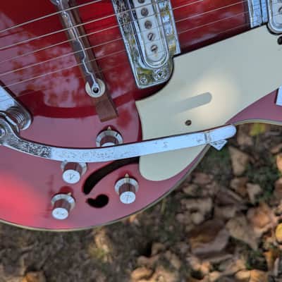 Greco EG-135 Hollowbody Guitar 60s - Cherry Red image 14