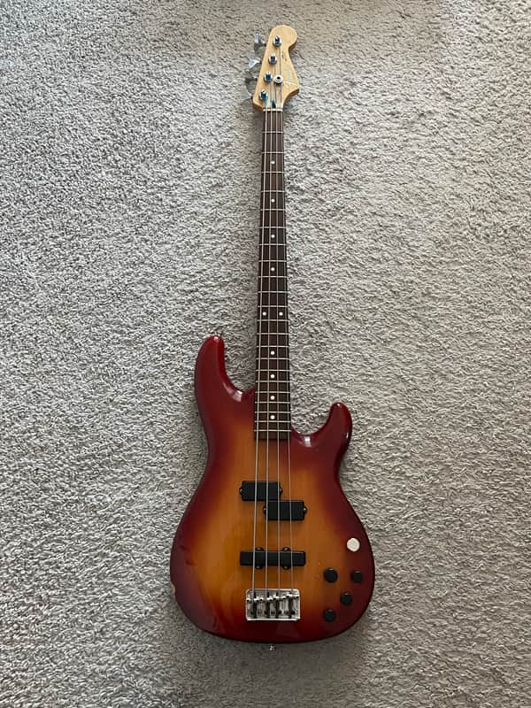 Fender Deluxe Zone Bass 2002 MIM Sienna Sunburst Rare 4-String Bass Guitar image 1