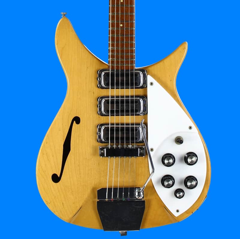 1966 Rickenbacker 325 Mapleglo Natural Vintage Electric Guitar w Original Case! John Lennon Beatles