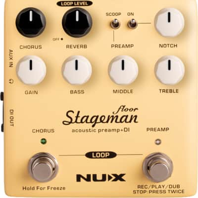 NuX NAP-5 Stageman Floor Deluxe Acoustic Preamp / DI | Reverb