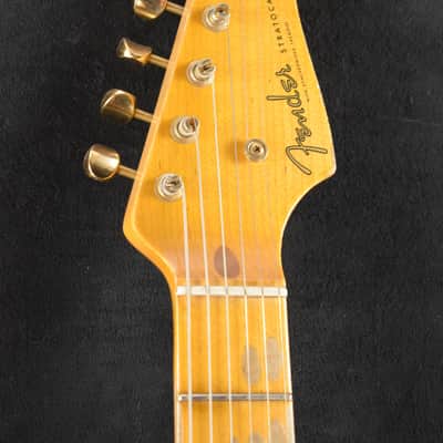 Fender Custom Shop '55 Stratocaster Relic Wide Fade 2-Color Sunburst Gold Hardware image 8