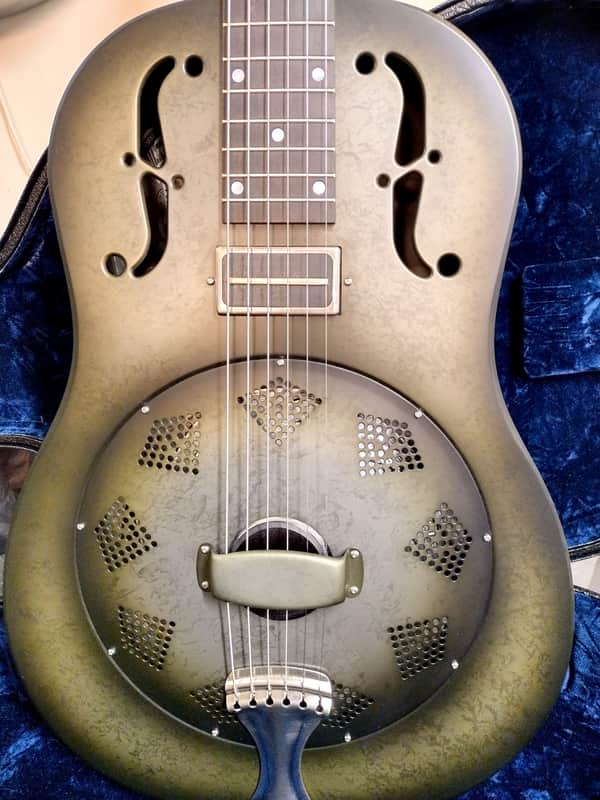 National Reso-Phonic NRP Black Rust DELUXE 12 Fret w/ Charlie Christian Pickup 2023 -  IN STOCK NOW! image 1