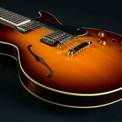 Collings SoCo Semi-Hollow Body European Spruce and and Mahogany Iced Tea Burst with Ron Ellis Pickups NEW image 14
