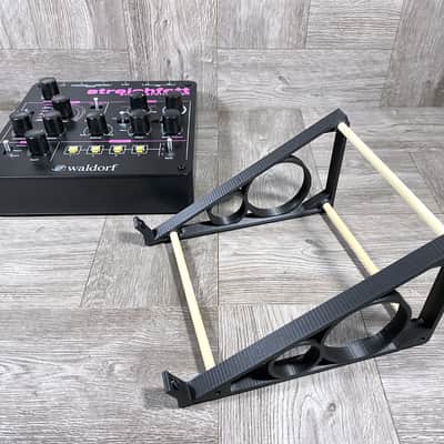 30º Angle Stand for Waldorf Streichfett / Rocket / 2-Pole Desktop Modules - color BLACK - by KZcraftworks - USA image 5