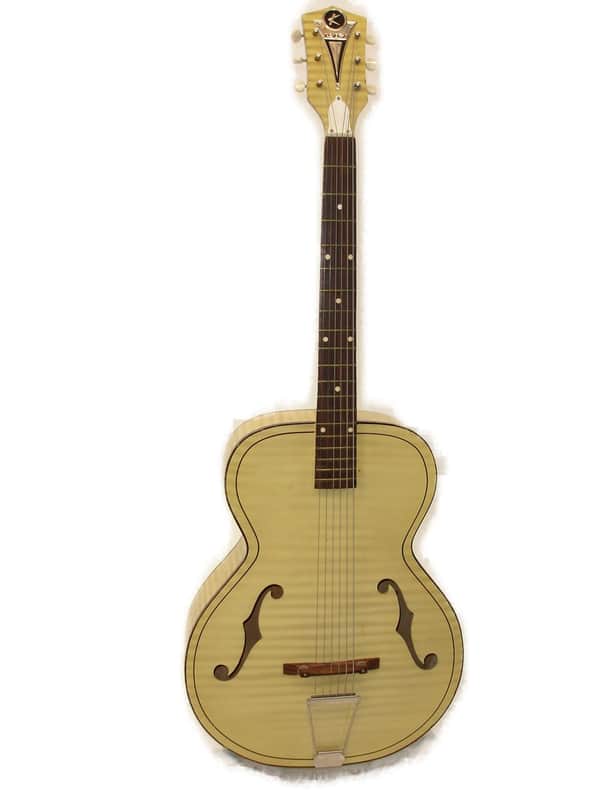 Vintage 1960's Kay K6868 Style Leader Archtop Acoustic Guitar Honey Blonde image 1