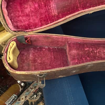 Vintage Gibson Lifton Les Paul Case 1953-1955 - Brown Pink Interior RARE Thermometer image 6