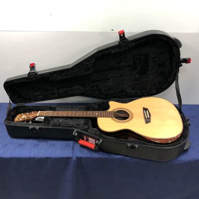 Washburn WCG80SCEG-L WCG80 Comfort Series Grand Auditorium Cutaway Acoustic Electric Guitar w/ Case image 1