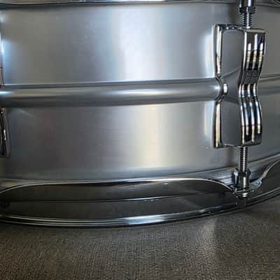Ludwig No. 404 Acrolite 5x14" 8-Lug Aluminum Snare Drum with Keystone Badge July 1969 - Matte Aluminum image 18