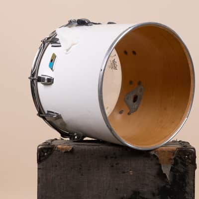 1980s Ludwig 13x14" White Cortex Concert Tom image 8